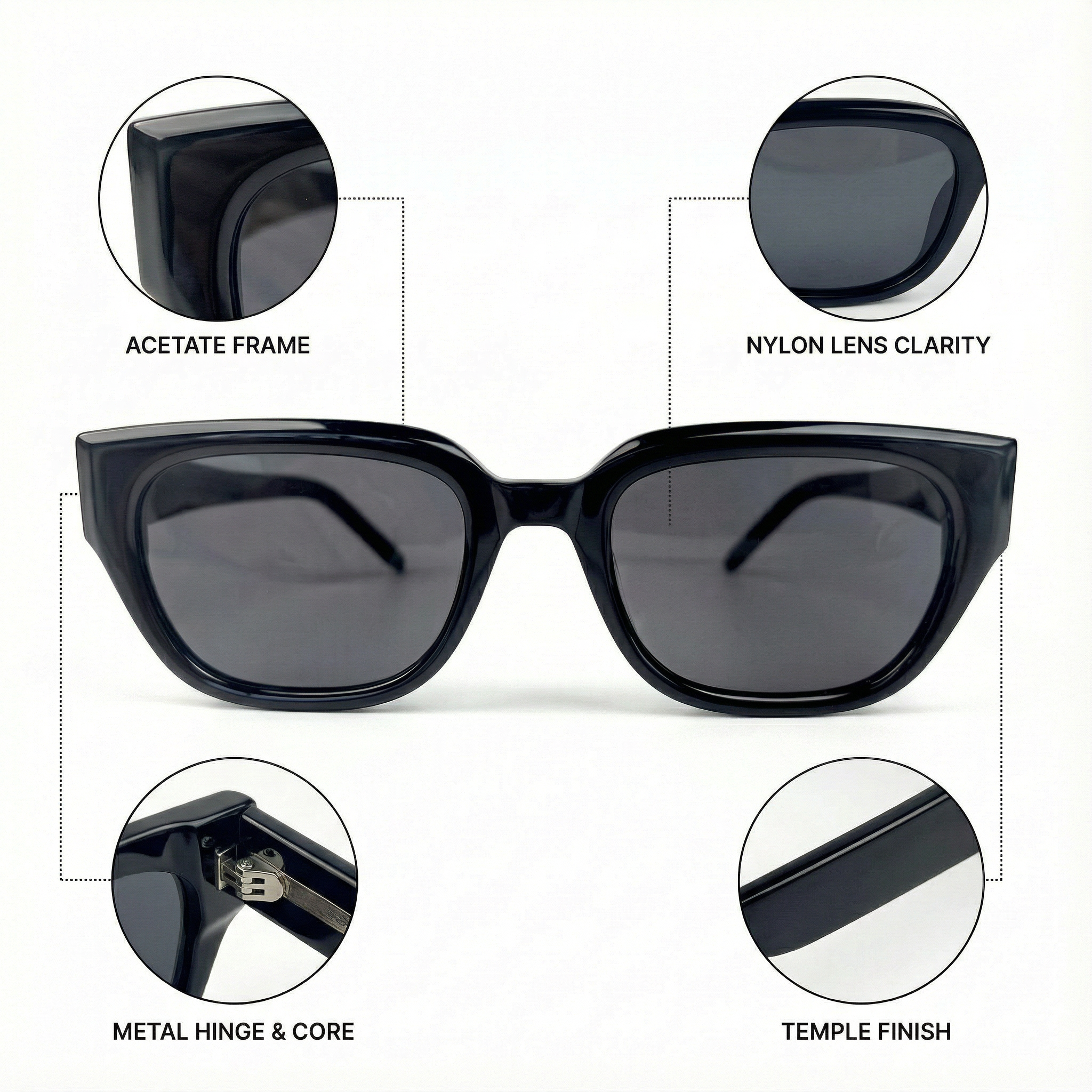 UV400 Protection Women's Sunglasses - Polarized, Scratch-Resistant Lens for Outdoor Activities