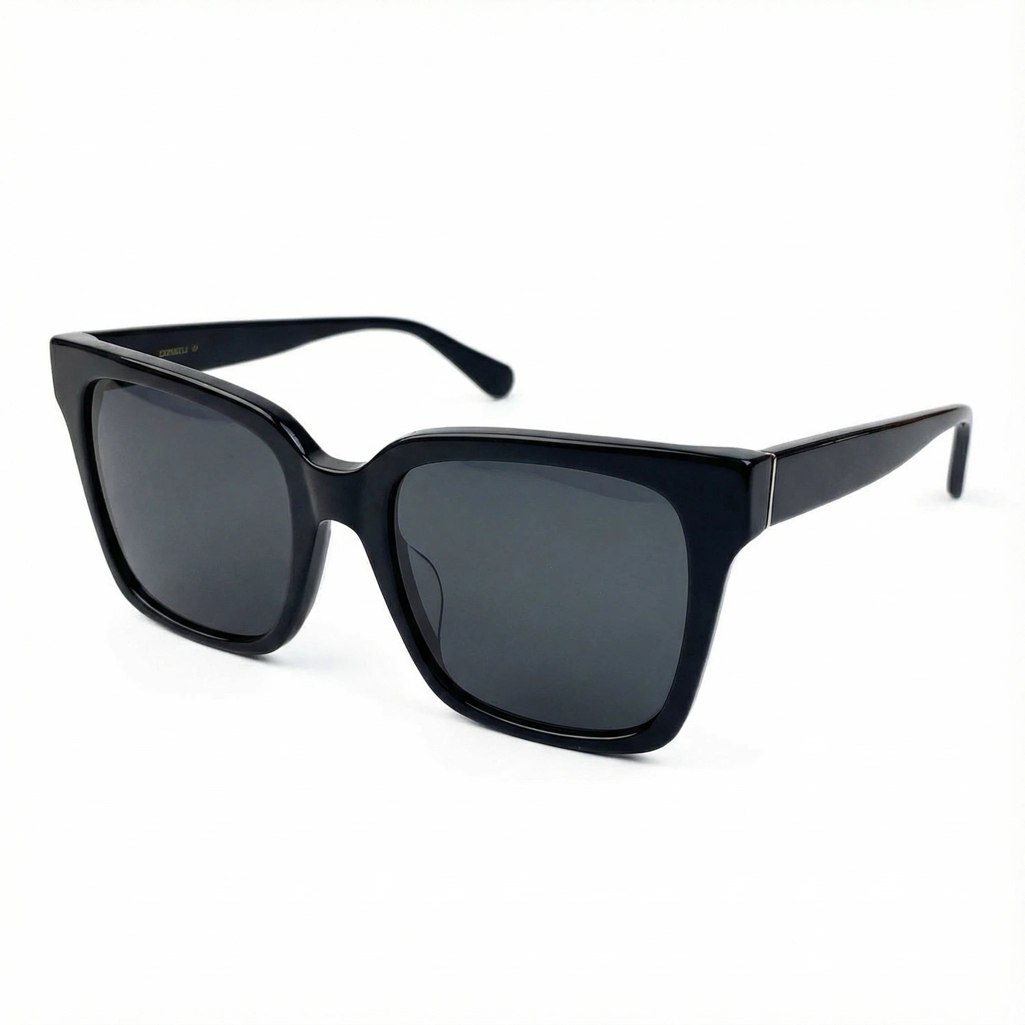 AyLALy Oversized Black Square Sunglasses for Women - UV400 FDA Certified Acetate Frame Fashion Statement UV Protection Eyewear